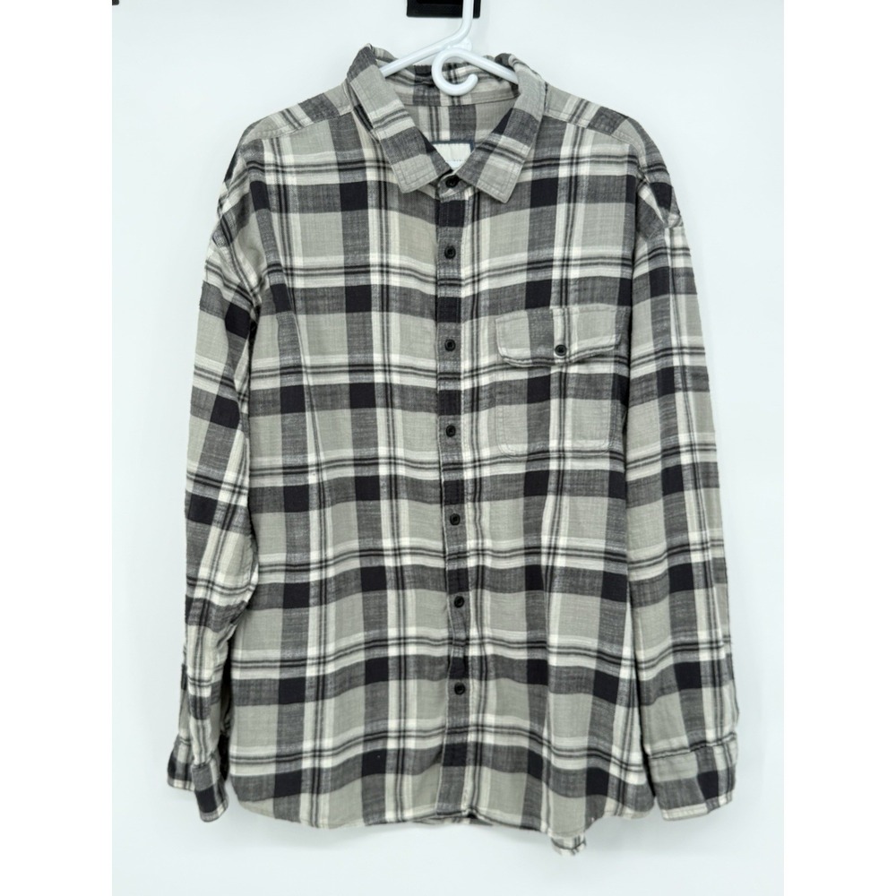 American Eagle Men's Flannel Black & Gray XXL